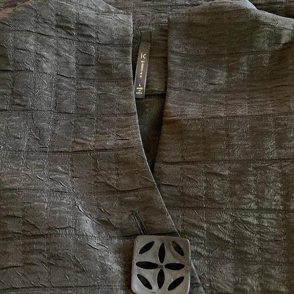 IC by Connie Kay | Black Jacket Single Button Asymmetrical Hem L - Picture 3 of 4